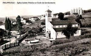Philippeville - Eglise Sainte-Therese et Ecole de Gendarmerie